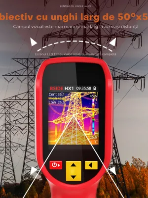 BSIDE HX1 - Termocamera Infraroșu 240x240px, USB, IP54