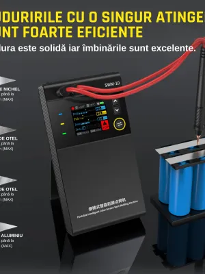 Aparat sudură puncte baterii 18650 FNIRSI SWM-10 1200A