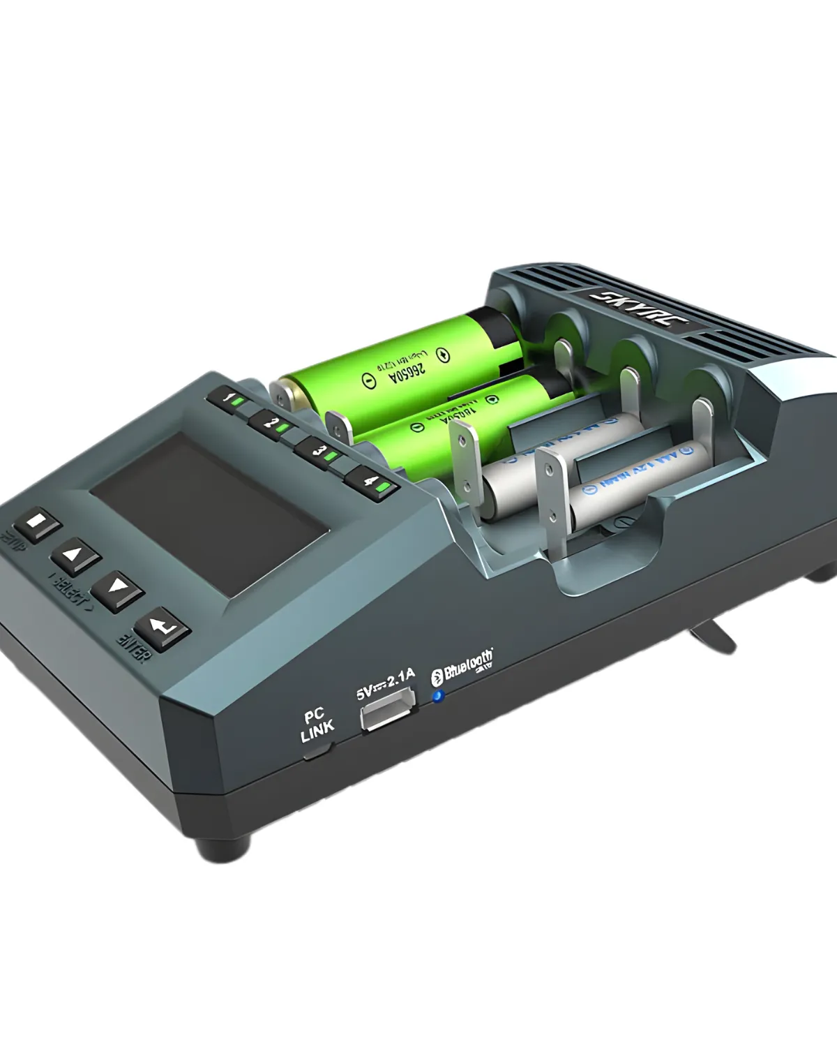 SkyRC MC3000 încărcător profesional baterii + analizor, 4 sloturi, control Bluetooth, Li-ion/NiMH/NiCd