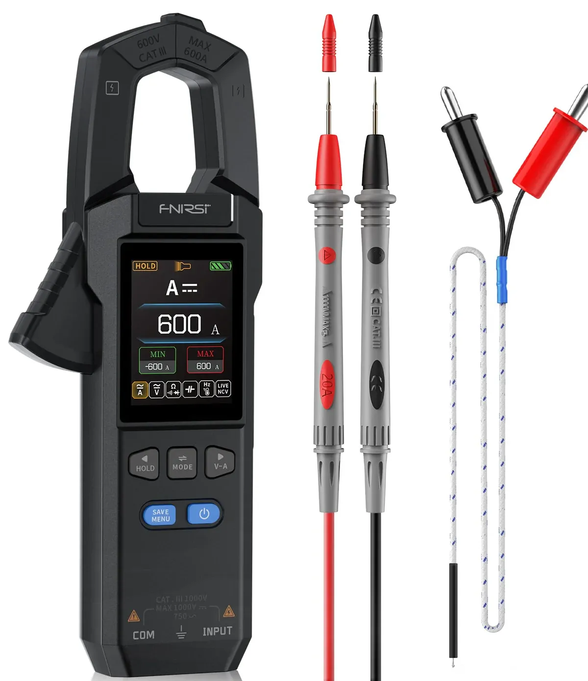 Clampmetru Digital Fnirsi DMC-100 ncv true rms usb-c
