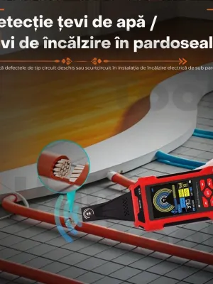 Localizator Cabluri Subterane & Pereți 2m – ET838 3-în-1 · Multimetru 60.000 Conturi + Tester Rețea RJ45