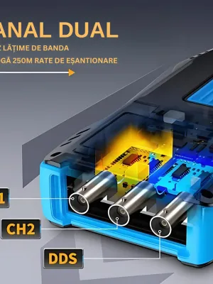 Osciloscop FNIRSI 2C53T 3 in1 Multimetru Generator de semnal Osciloscop