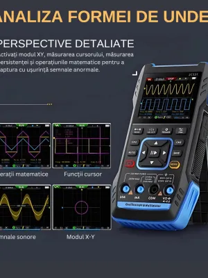 Osciloscop FNIRSI 2C53T 3 in1 Multimetru Generator de semnal Osciloscop