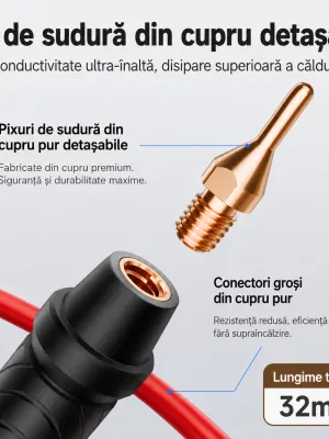 Aparat de sudură în puncte FNIRSI SWM-20, 5000mAh, 1200A, Power Bank, Grosime sudura banda nichel 0.1‒0.5 mm