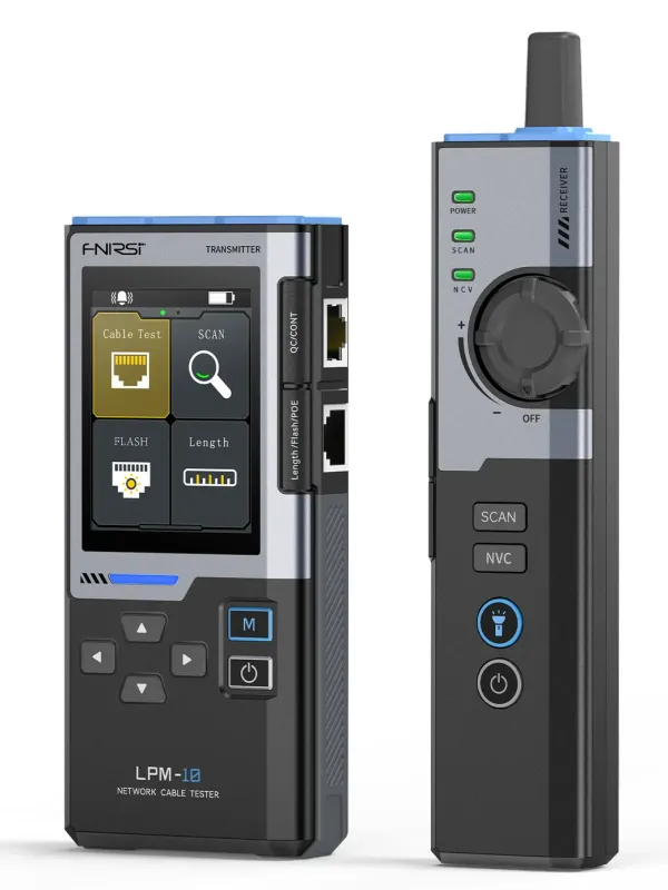 Produs Tester cablu rețea FNIRSI LPM-10A multifuncțional, RJ45/RJ11, detecție defecte Imagine